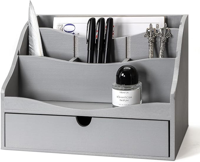 Pine Wood Mail Organizer for Desk by REBEEVISION