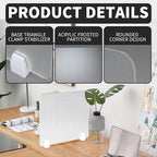 Nisorpa Desk Divider Privacy Panels Acrylic Partitions - Image 4