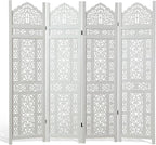 5.75Ft Room Divider Wood Screen, 33Lbs Durable Antiqued Style MDF Carved by Svimi