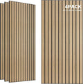 TO-TH Wood-Look Sound Panels, 4 Pack 47.2” x 23.6” Soundproof Wall Panels by TO-TH