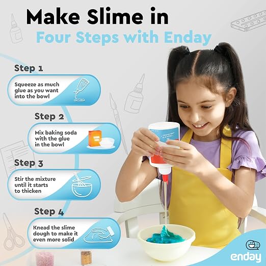 Liquid Glue - 4 oz Washable School Glue, Glue Bulk, Non-Toxic Liquid Glue - Image 2