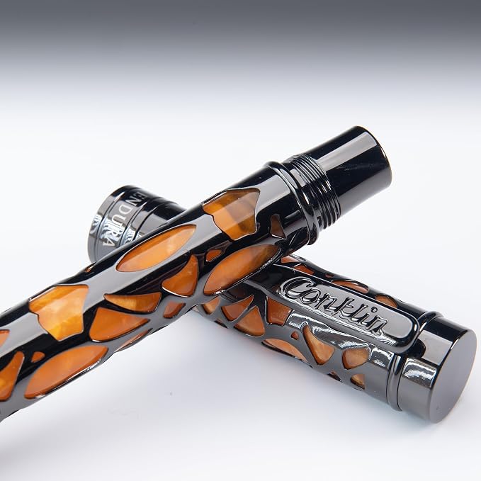 Conklin Endura Deco Crest Fountain Pen in Orange - Image 3