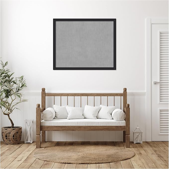 Amanti Art Black Framed Magnetic Board 35x43 X-Large Vision Board - Image 5
