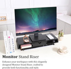 Homerays Monitor Stand with Drawer, Exquisite Computer Monitor Stand - Image 5