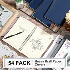 Yahenda 54 Pcs Spiral Notebook Bulk A5 Journal Lined 8.3'' x 5.5'' Writing - Image 4