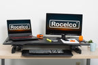 Rocelco 46" Large Height Adjustable Standing Desk Converter - Image 5