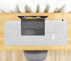 DAWNTREES Felt Desk Pad, Large Keyboard Mat, Wool Desk Mat, Extra Large Felt - Image 8