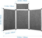 Nisorpa 3+1 Panel Trade Show Presentation Board 70.8 x 35.4 in Desktop Tri Fold - Image 2