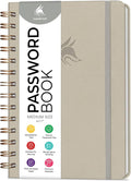 Clever Fox Password Book Spiral – Internet Address & Password Organizer by CleverFox