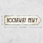 Rustic Custom Sign, Personalized Right Directional Metal Composite Street Sign - Image 2
