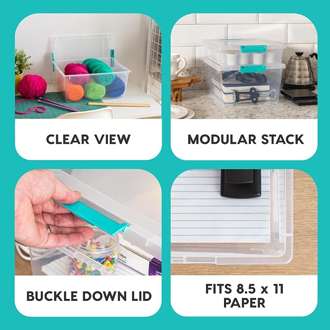 IRIS USA 12 Qt. Plastic Storage Bins Containers - Image 5