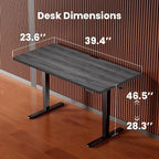 ErGear Small Height Adjustable Electric Standing Desk, 40 x 24 Inches Sit Stand - Image 3