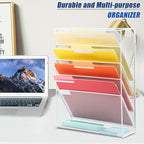 EASEPRES Desk File Organizer Mesh 6-Tier, Hanging Wall Mount Document - Image 7