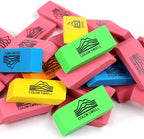 Color Swell Bulk Pink Erasers - Image 2