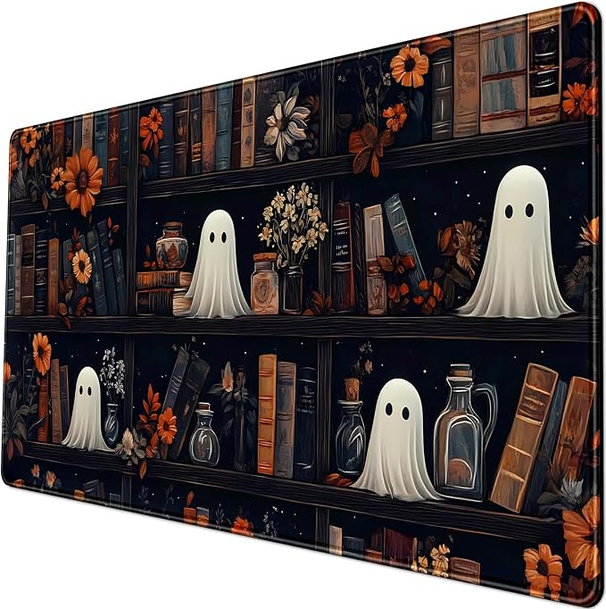 LuckyCow Cute Vintage Gothic Desk Mat Kawaii Dark Academia Desk Pad Medieval by LuckyCow