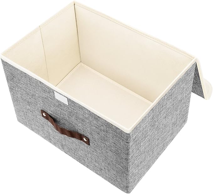 TYEERS Collapsible Storage Boxes, Washable Fabric Storage Bins - Image 3