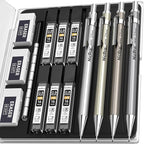 Nicpro 4 Pack Metal Mechanical Pencil Set 0.9mm, MB1000 Lead Drafting Pencil by Nicpro