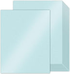 100 Sheets Blue Shimmer Cardstock 8.5 x 11 Metallic Paper, Goefun 80lb Card by Goefun