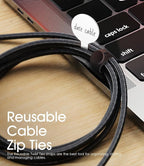32Pcs Nearockle Cable Labels and Silicone Cable Ties Value Cable Management Set - Image 6