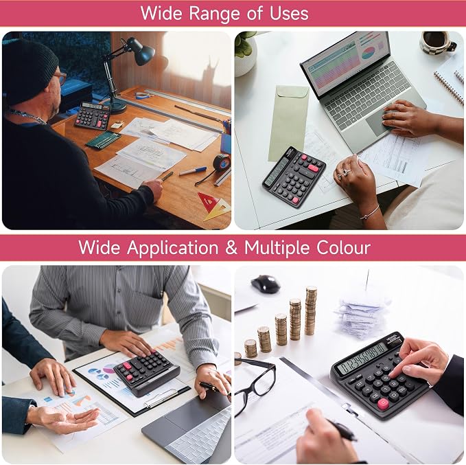VEWINGL Desktop Calculator, 12-Digit Large LCD Display, Big Computer-Style Keys - Image 6