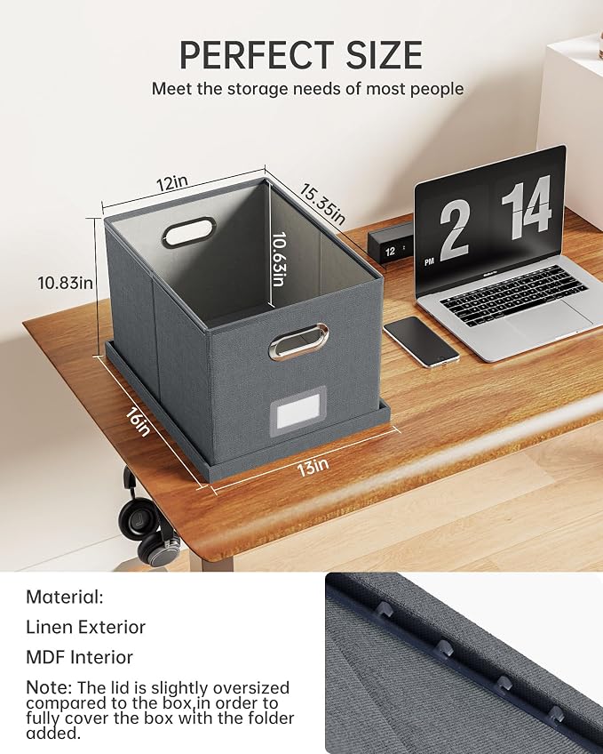 Oterri File Organizer, File Box, File Cabinet - Image 3