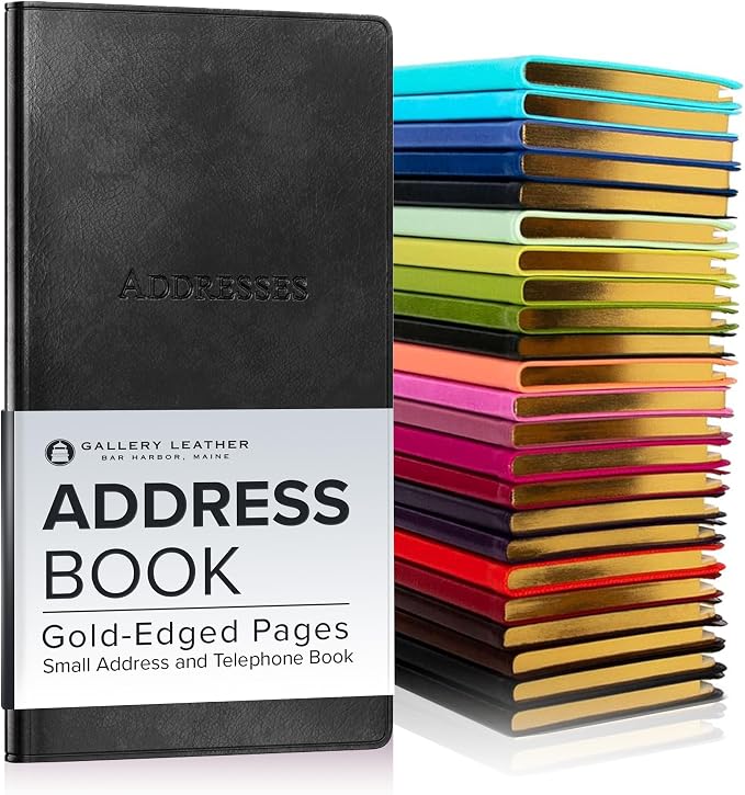 Gallery Leather Small Address Book by GalleryLeather