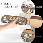 Gexmil Genuine Leather Pen Case, Full Grain Leather Pencil Holder, Hand-made - Image 5