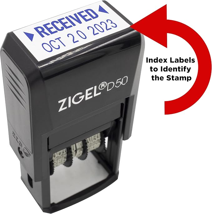 ZIGEL D50 Date Stamp with Posted - Image 5