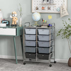 GLACER 10 Drawer Rolling Cart, Storage Cart - Image 2