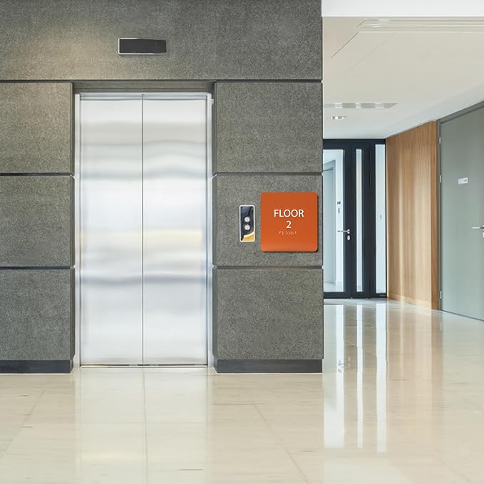 Modern Olive ADA Floor 2 Sign - Image 5