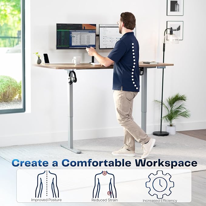 VIVO Electric 71 x 36 in Standing Desk, Memory Height Adjustment, 1B Series - Image 4