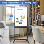 maxtek Magnetic Mobile White Board, 40 x 24 Double Sided Dry Erase Board - Image 2