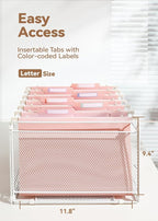 SortRax Plastic High Capacity Hanging File Folders, Letter Size, Heavy Duty - Image 5