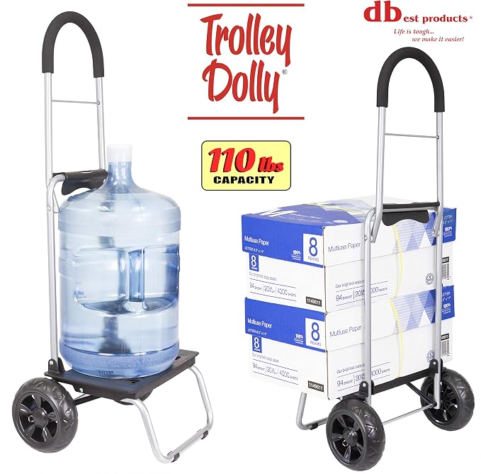 dbest products Trolley Dolly Black Foldable Shopping cart - Image 4