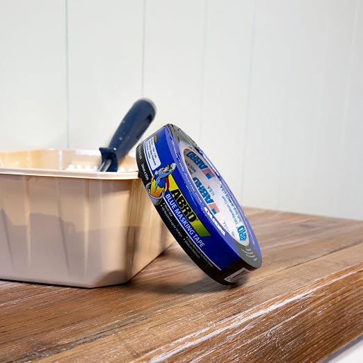 ABRO Blue Painters Tape 1 Inch Wide, 24mm x 55M, All Purpose Blue Tape - Image 2