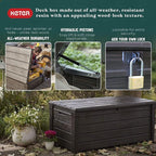 Keter Outdoor Storage Deck Box, - Image 3