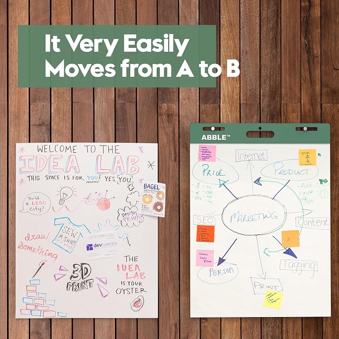 Super Sticky Easel Pad, 25 x 30 Inches, 30 Sheets/Pad, 8 Pads/Pack, Large Self - Image 4