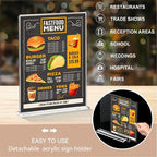 Daofary Acrylic Sign Holder 8.5 x 11 Inches 10 Pack, Double-Sided Stand up - Image 5