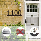 Personalized Metal Horizontal House Numbers - Image 2