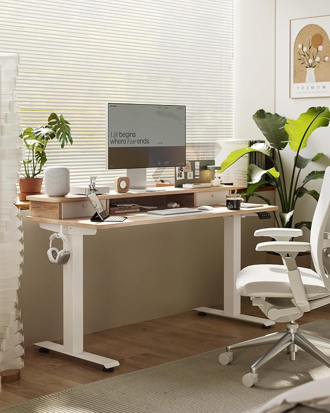 FEZIBO 48 x 24 Inch Height Adjustable Electric Standing Desk - Image 3