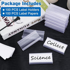 100 Pcs Wire Shelf Label Holder - Image 7