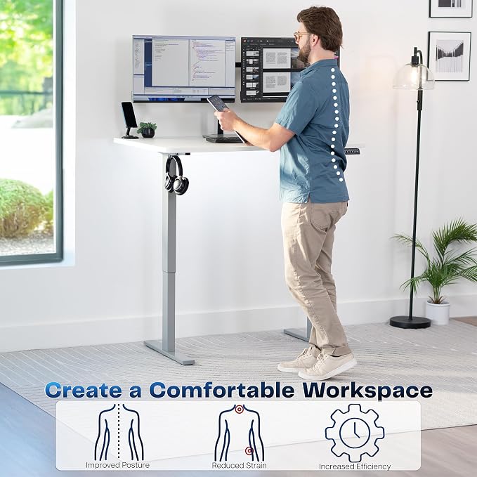 VIVO Electric 48 x 30 in Standing Desk, Memory Height Adjustment, 1B Series - Image 4