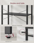 VASAGLE 5-Tier Bookshelf, Bookcase - Image 5