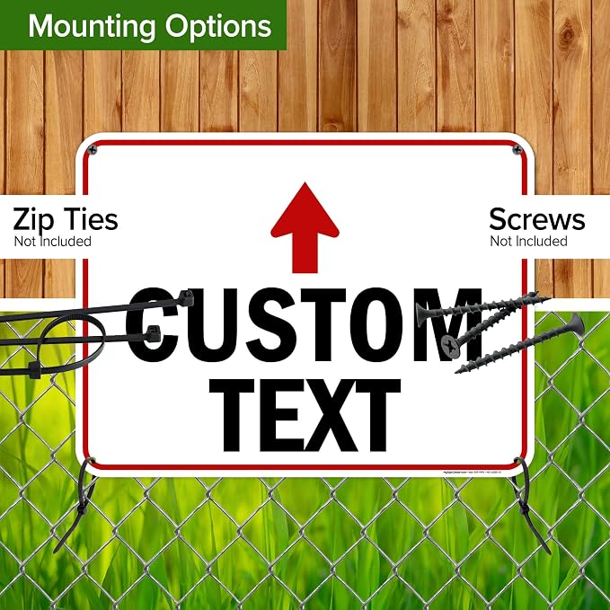Custom Arrow, Custom Directional Sign, Up Arrow, 18x24 Inches, 55 mil thick - Image 5