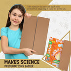 White Tri-Fold Presentation Board 28" X 40" Corrugated Tabletop Display - Image 5