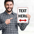 Custom Arrow, Custom Directional Sign, Two Way Arrow, 7x10 Inches, 55 mil thick - Image 2