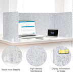 AMUSIGHT 4 Pack Acoustic Desk Dividers - Image 3