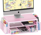 OPNICE Desk Organizers and Accessories, 2-Tier Computer Monitor Stand Riser by OPNICE