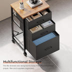 Maihail 3 Drawer Mobile File Cabinet - Image 8