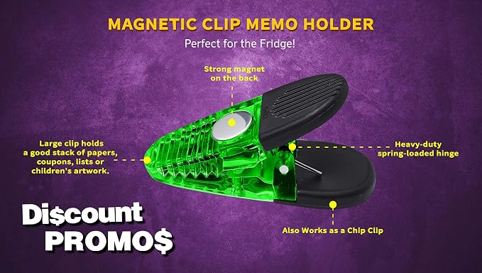 10 Magnetic Memo Holders Set - Image 3